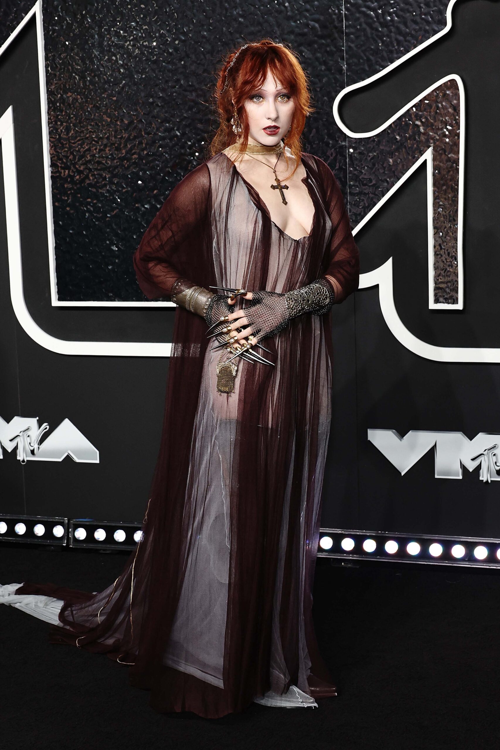 Chappell Roan aux MTV Video Music Awards à l'UBS Arena à Elmont, New York, le 11 septembre 2024. Photo par Jamie McCarthy/WireImage via Getty Images.