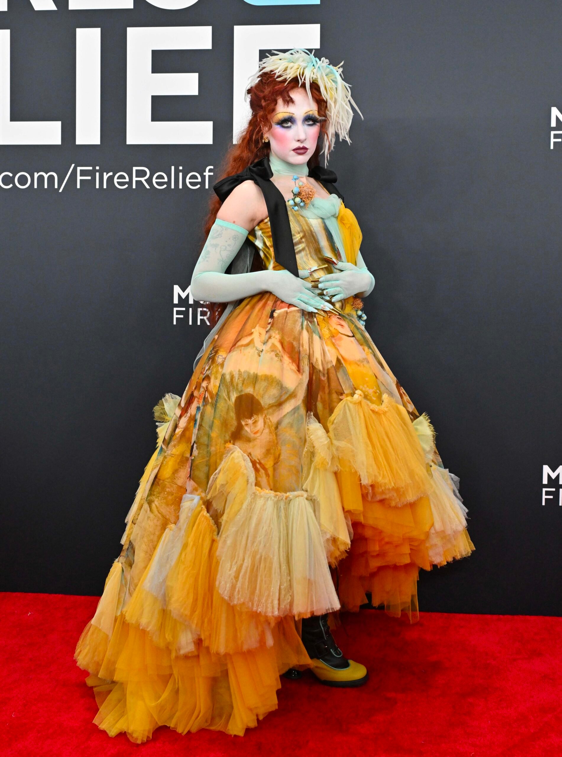 Chappell Roan en Jean Paul Gaultier vintage aux Grammy Awards à la Crypto.com Arena, à Los Angeles, le 2 février 2025. Photo par Axelle/Bauer-Griffin/FilmMagic via Getty Images.