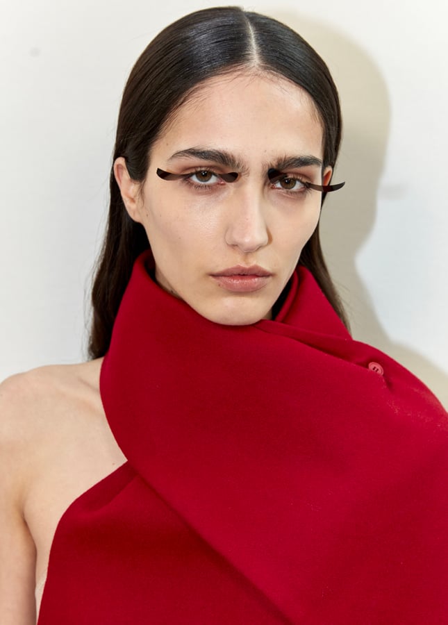 Le make-up du défilé Courrèges automne-hiver 2025-2026 à la Fashion Week