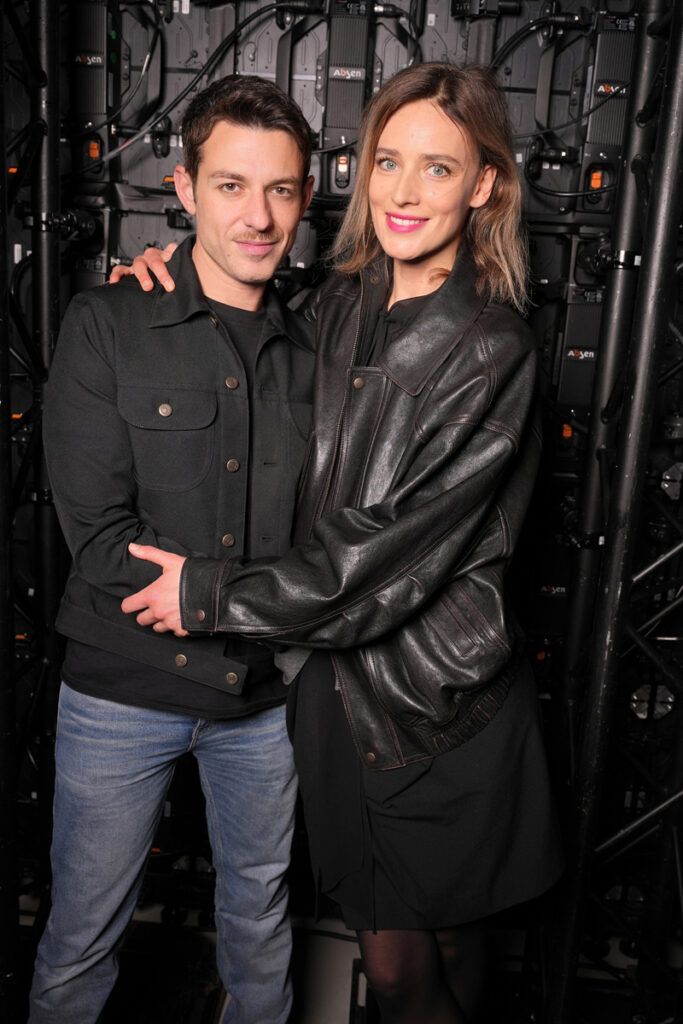 Nicolas Di Felice et Anne-Catherine Lacroix. © Stéphane Feugère. Le vernissage de l’exposition “1000 milliards d’images du Prix Reiffers Art Initiatives, Pris.