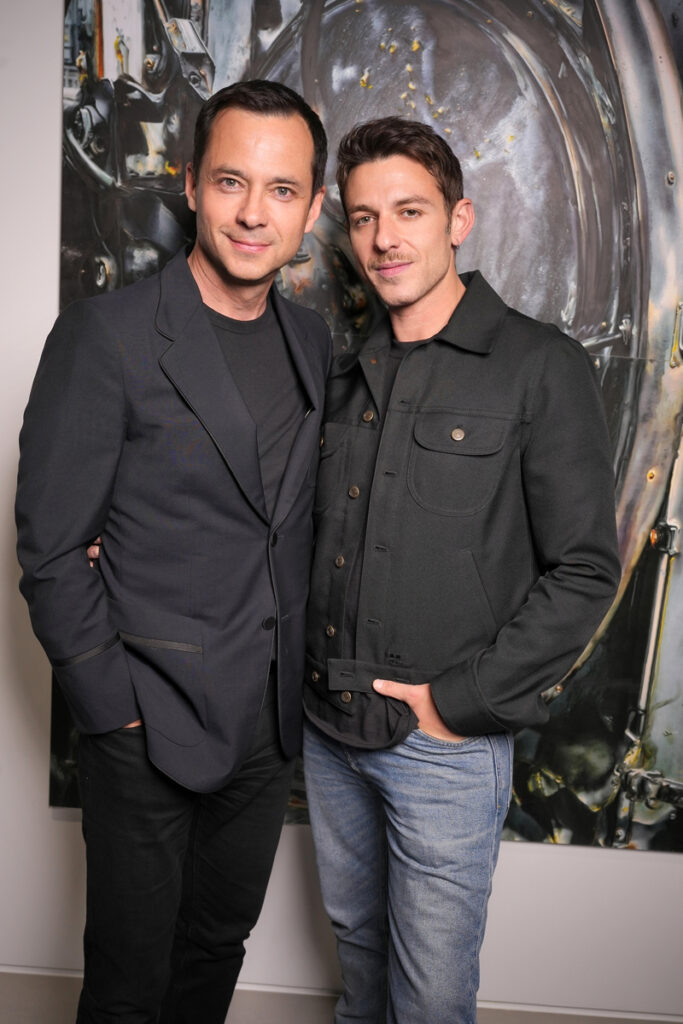Laurent Claquin et Nicolas Di Felice. © Stéphane Feugère. Le vernissage de l’exposition “1000 milliards d’images du Prix Reiffers Art Initiatives, Pris.