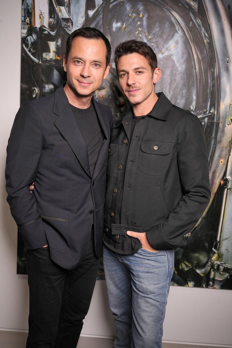 Laurent Claquin et Nicolas Di Felice. © Stéphane Feugère. Le vernissage de l’exposition “1000 milliards d’images du Prix Reiffers Art Initiatives, Pris.