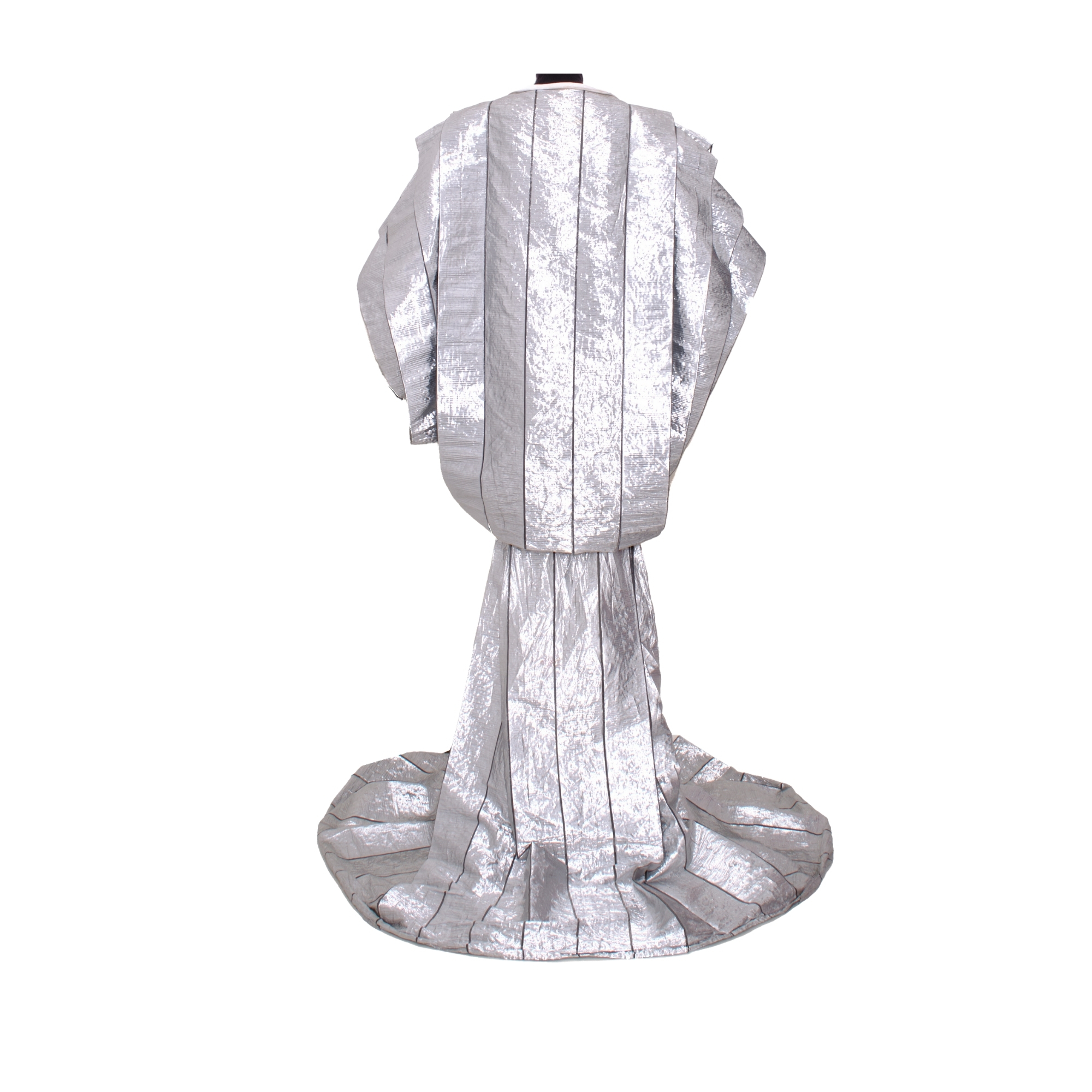 robe lamé de soie argent paco rabanne haute couture printemps-été 1984