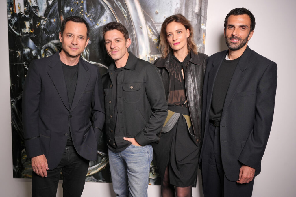 Laurent Claquin, Nicolas Di Felice, Anne-Catherine Lacroix. © Stéphane Feugère. Le vernissage de l’exposition “1000 milliards d’images du Prix Reiffers Art Initiatives, Pris.