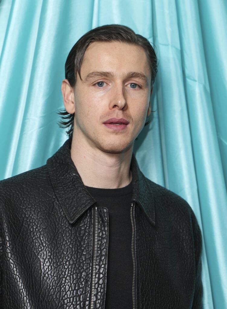 Harris Dickinson à la soirée British Vogue x GQ BAFTA Fashion & Film, le 16 février 2025 à Londres, en Angleterre © Mike Marsland/WireImage.