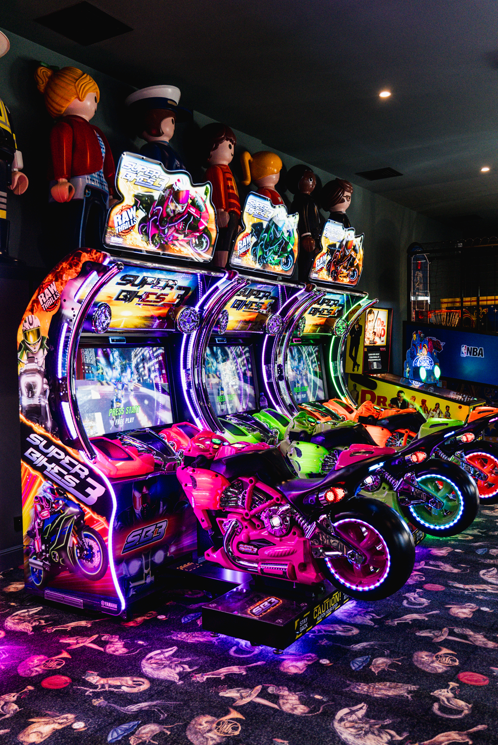 La salle de gaming de l'hôtel.
