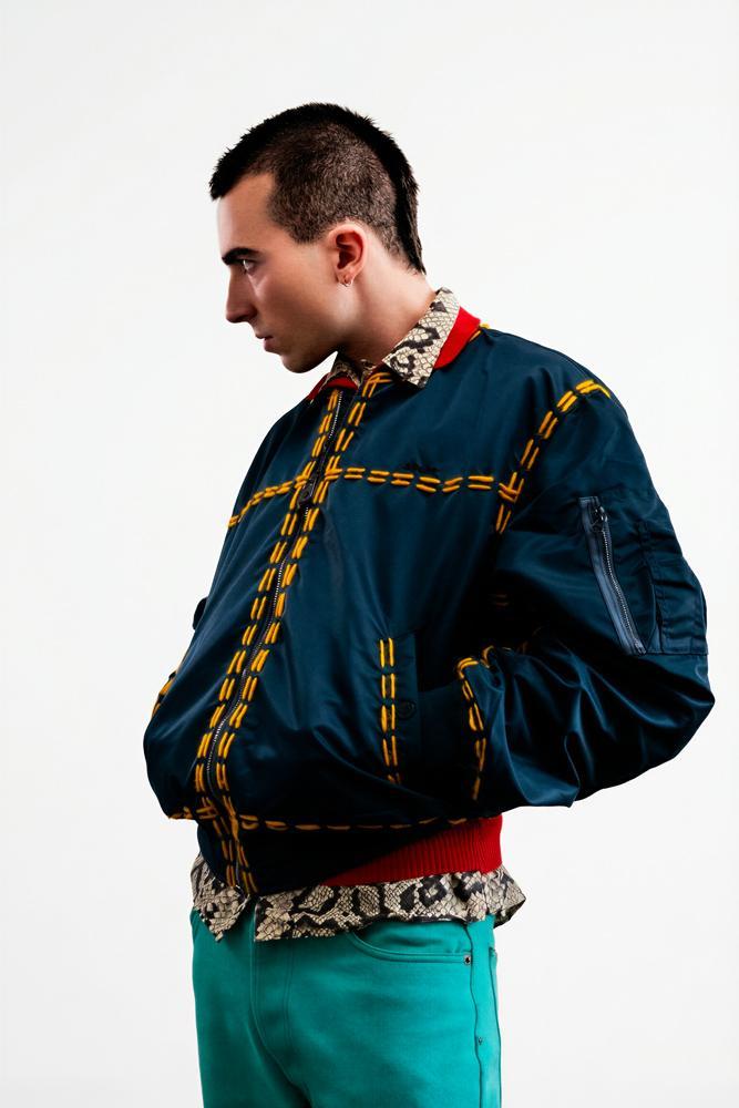 Bomber de la collection Lou Menais x Schott x Atelier Montex.