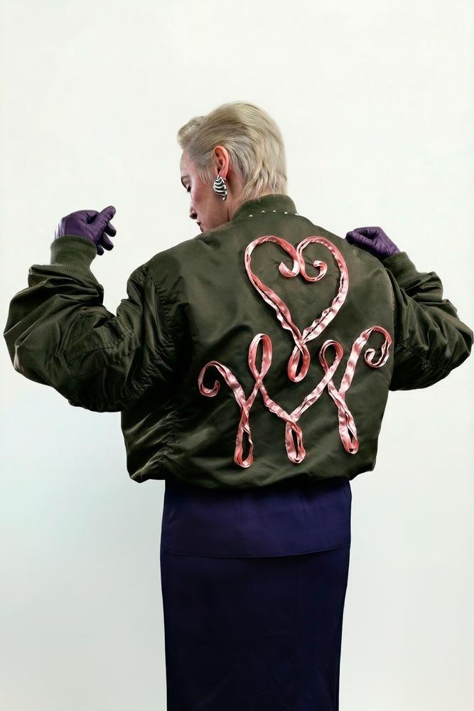 Bomber de la collection Lou Menais x Schott x Atelier Montex.