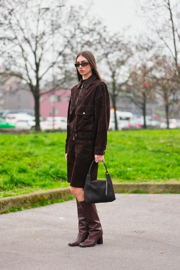 streetstyle pendant la fashion week de milan automne-hiver 2026-2027 bermuda tendance