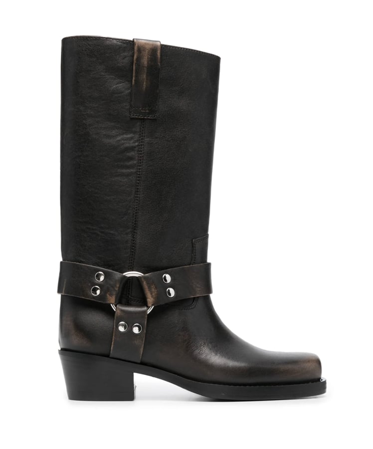 boots en cuir à sangles paris texas 