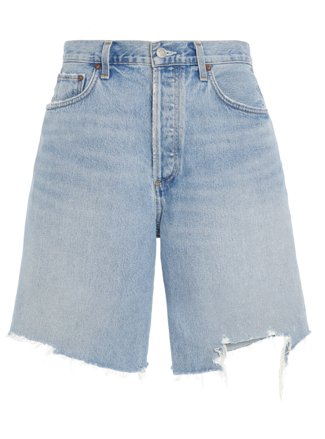 Light-wash denim bermuda shortsc Agolde 