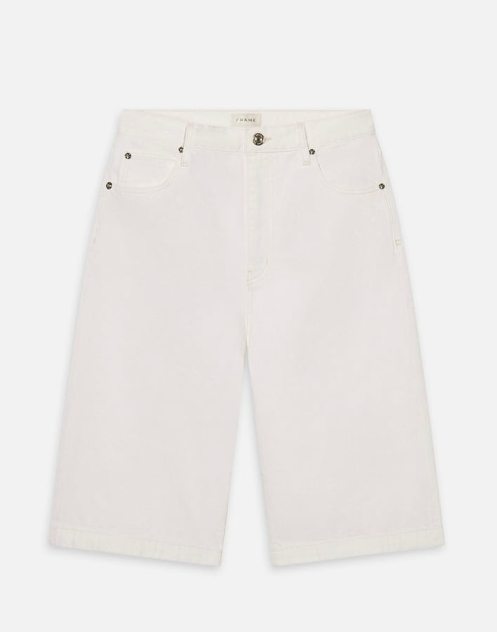 White denim Bermuda, Frame 