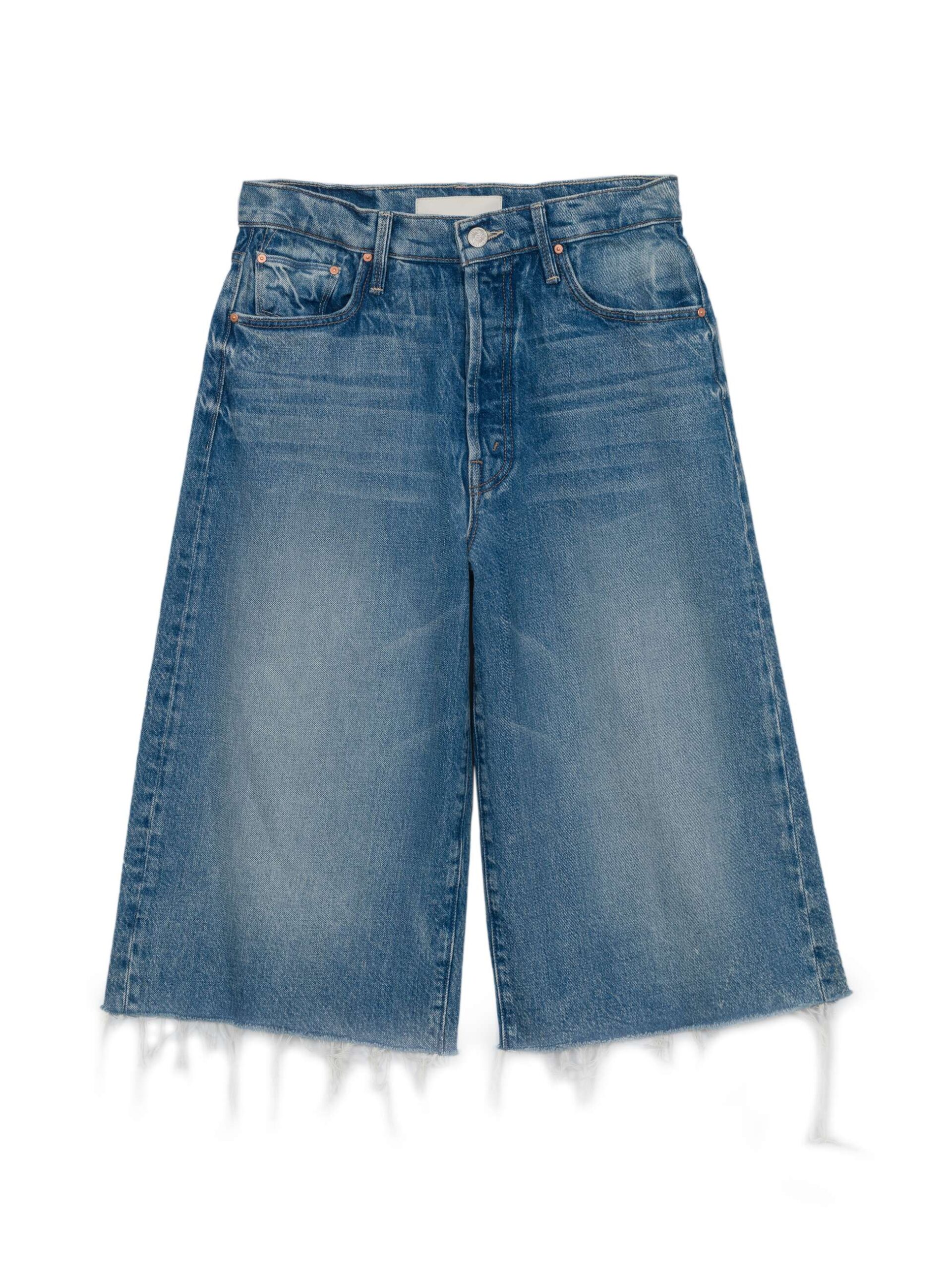 bermudas denim délavé mother