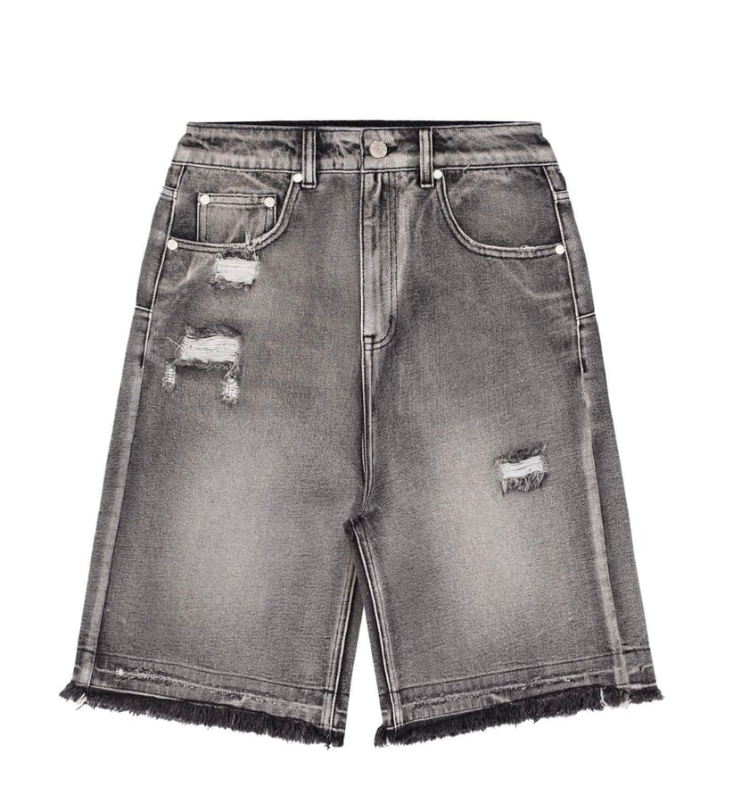 Grey denim Bermuda, Racer 