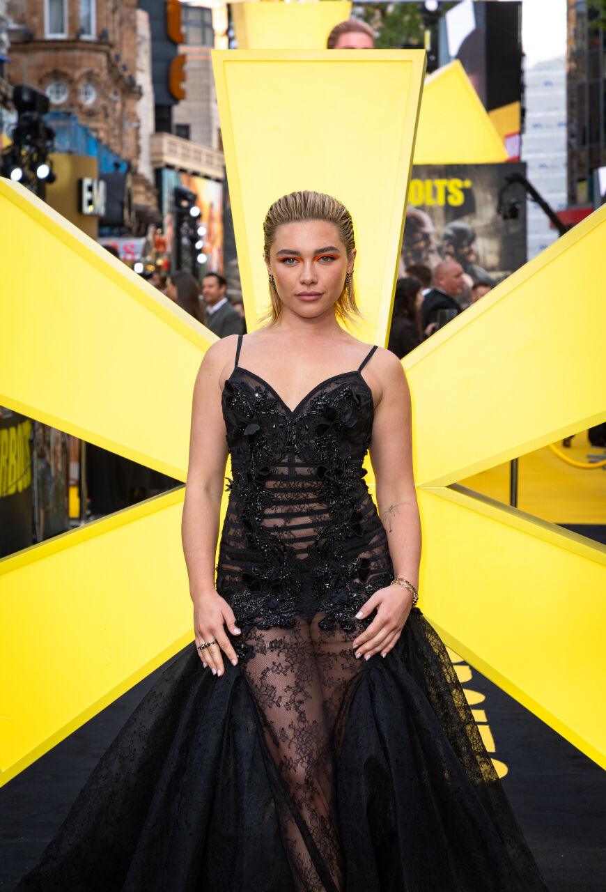 Florence Pugh à l'avant-première de Thunderbolts* à Londres, le 22 avril 2025. Photo par StillMoving.Net pour The Walt Disney Company Limited.