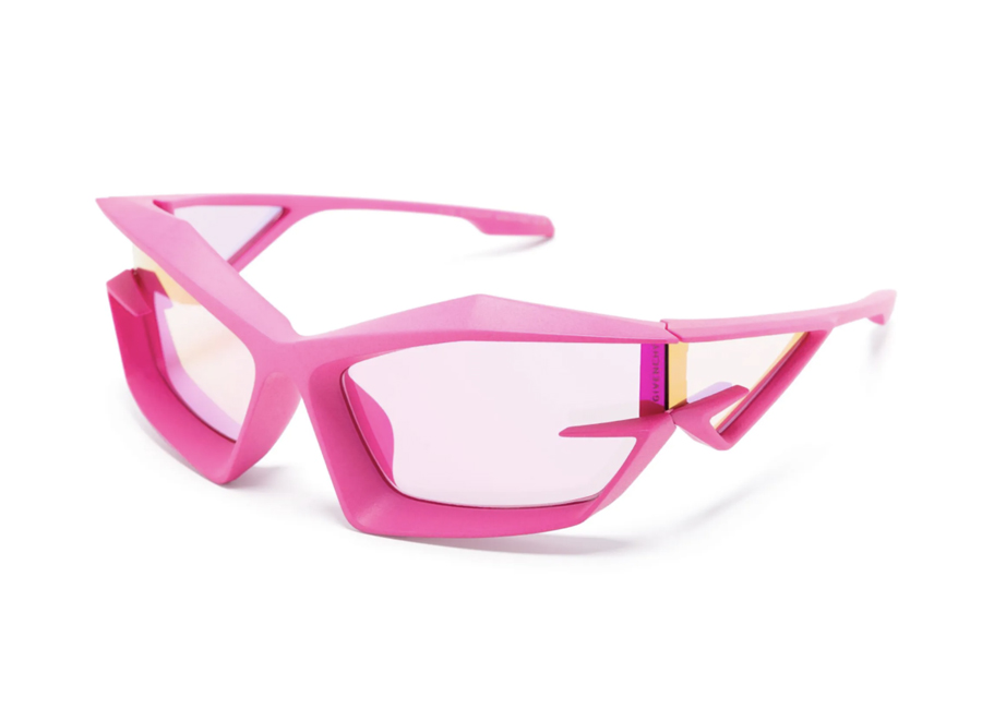 Lunettes futuristes roses fluo Givenchy