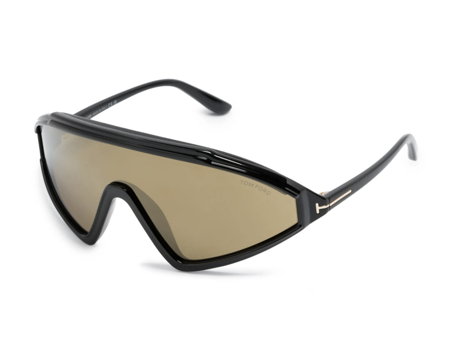 lunettes de soleil en acétate noir tom ford