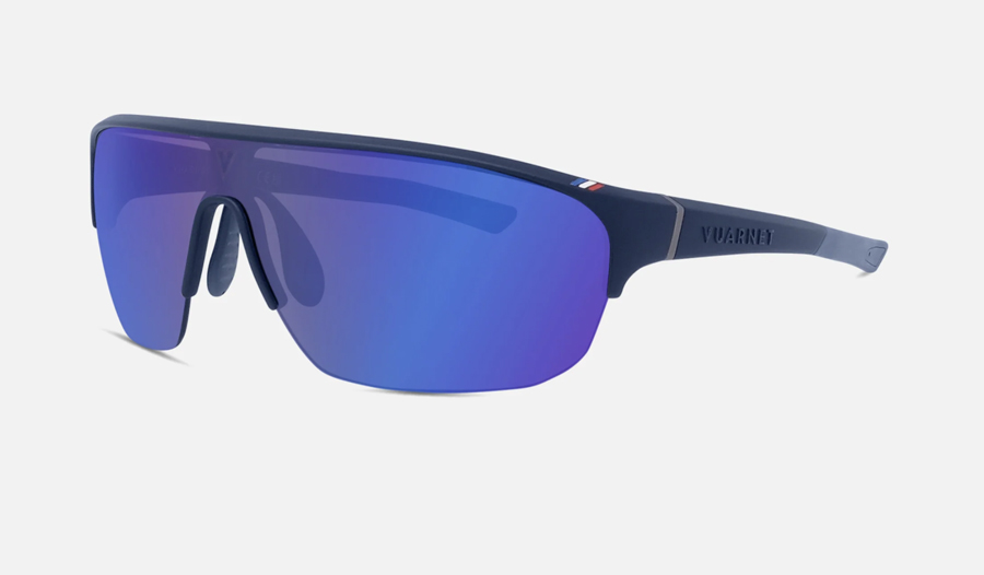 solaires à verres bleus en nylon bleu vuarnet