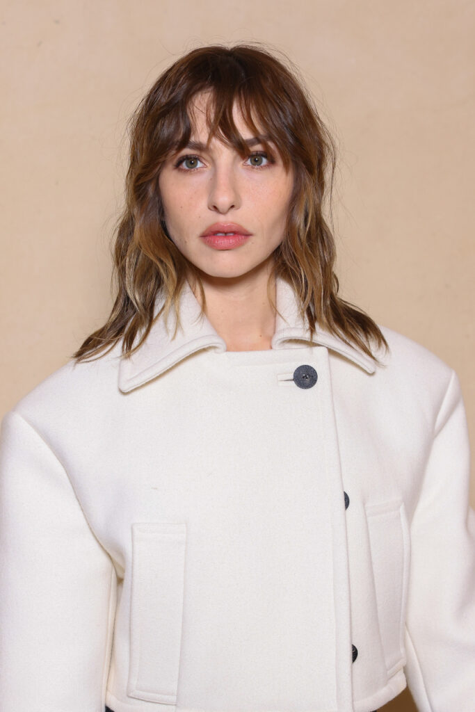 Marie Colomb attends the Jacquemus Menswear Fall-Winter 2025/2026 show as part of Paris Fashion Week on January 26, 2025 in Paris, France. (Photo by Marc Piasecki/WireImage)