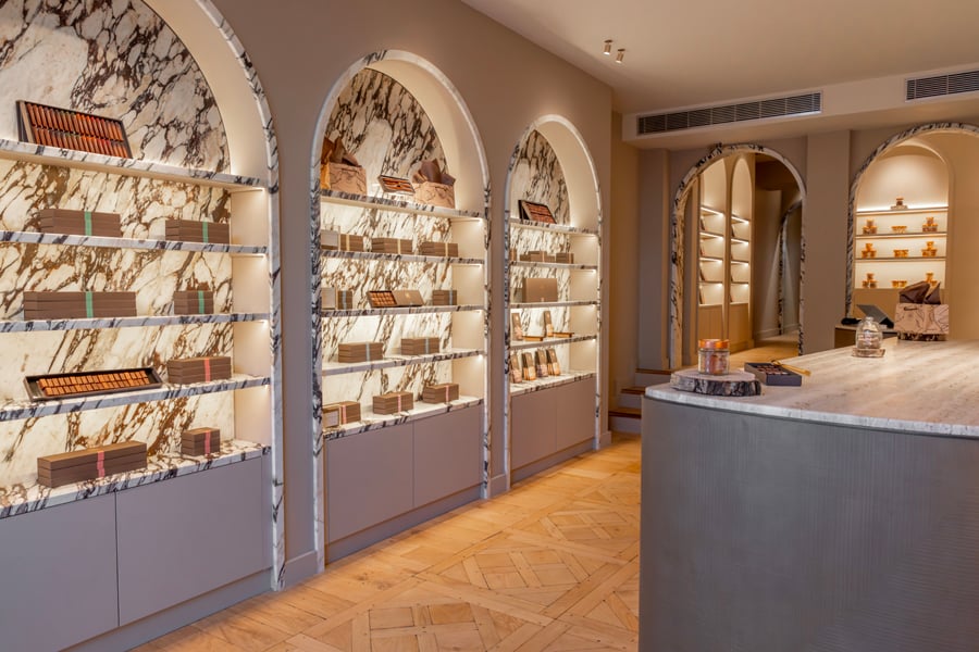 La chocolaterie Alléno & Rivoire à Paris.