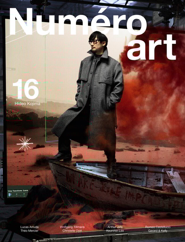 Hideo Kojima photographié par Frederik Heyman en couverture du Numéro art 16.