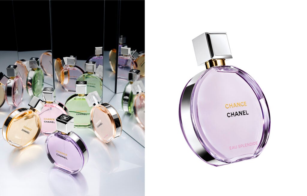 Angèle égérie du parfum Chance Eau Splendide de Chanel