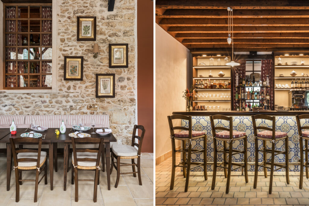 Le restaurant italien Bambini et le bar de la Ferme.