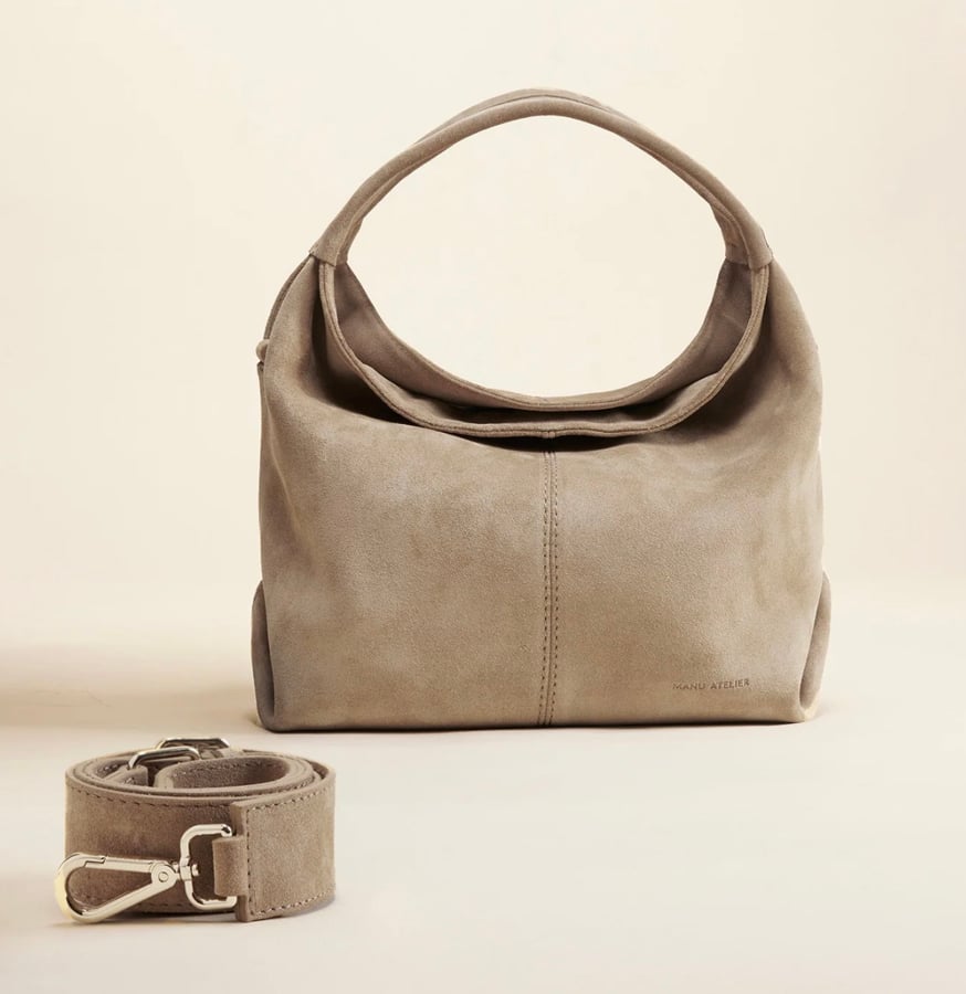 sac daim taupe clair manu atelier 