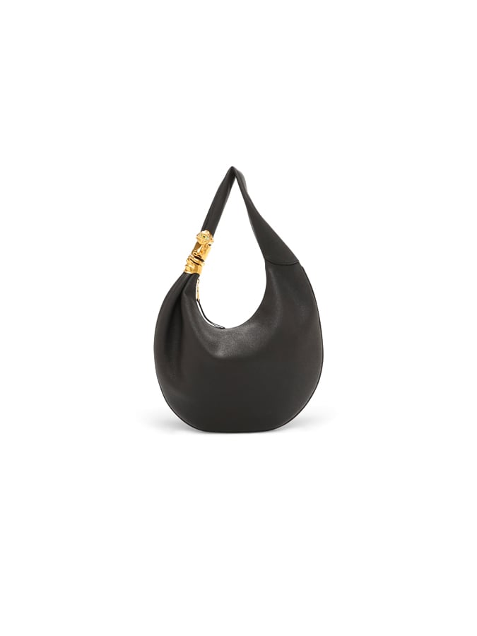 sac cuir noir et bijoux schiaparelli