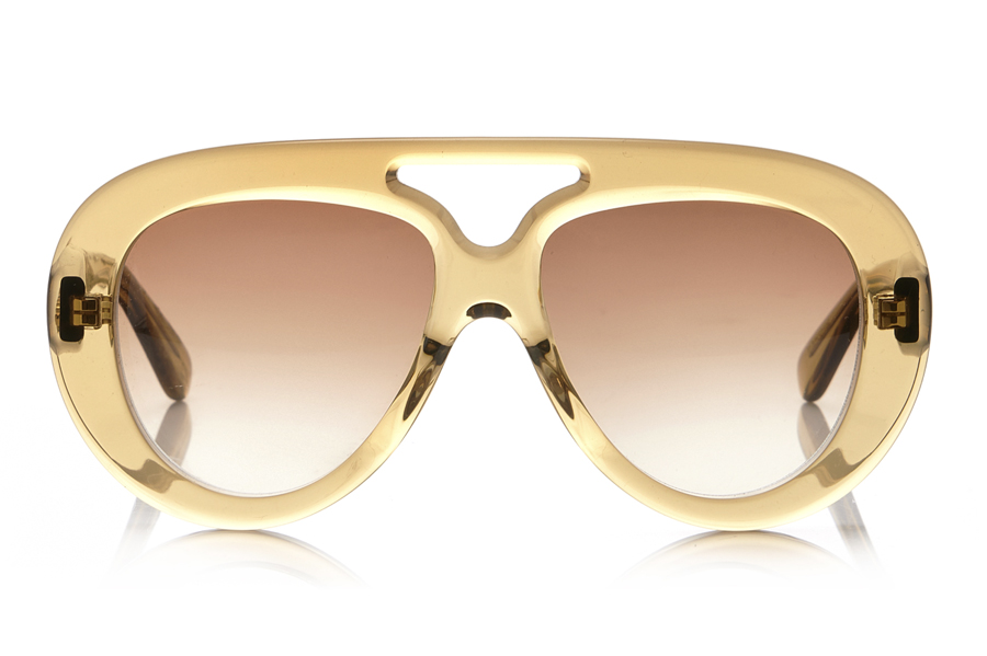 lunettes de soleil aviateur oversize monture transparente loewe