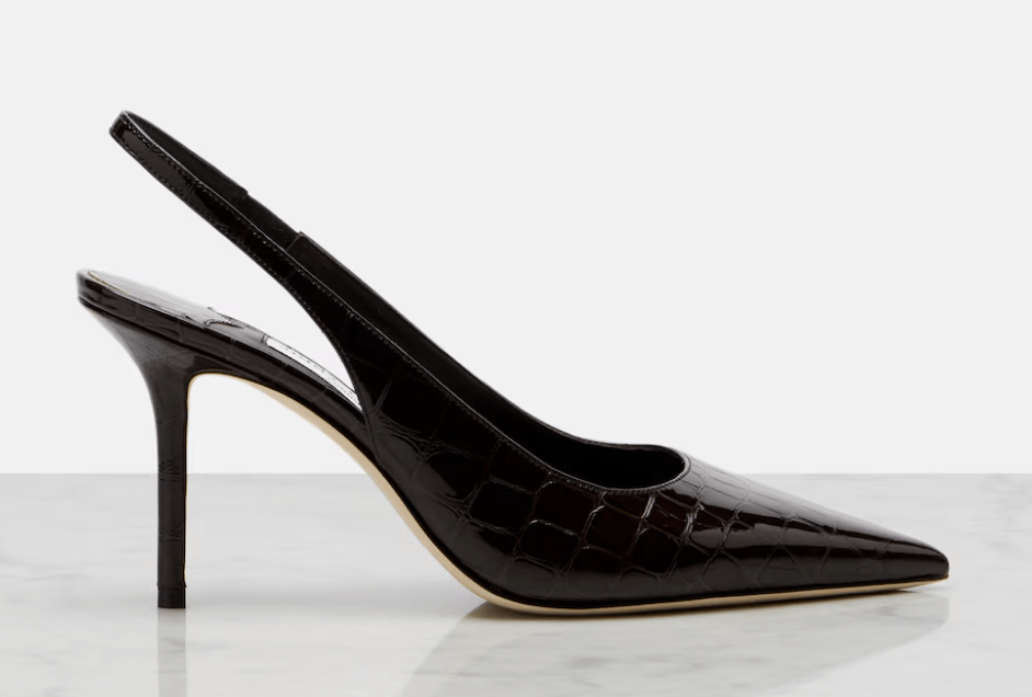 slingbacks en cuir verni croco jimmy choo tendance printemps-ete 2026