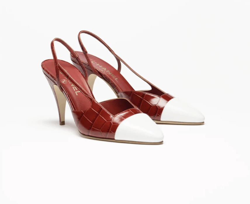 slingbacks en cuir et cuir croco chanel tendance printemps-été 2026