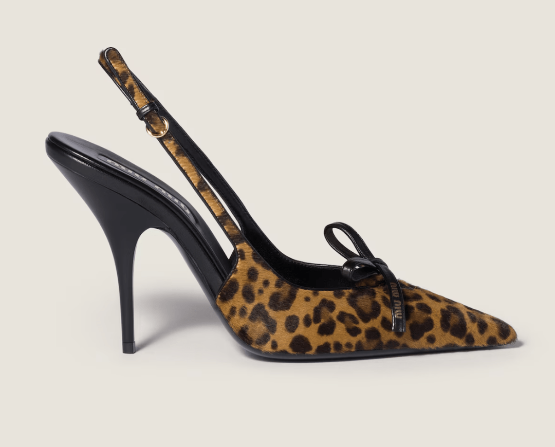 slingbacks imprimé léopard miu miu tendance printemps-été 2026