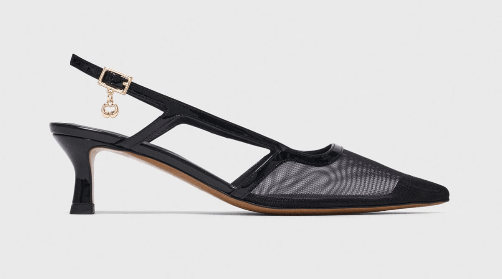 slingbacks en cuir et mesh maje tendance printemps-été 2026