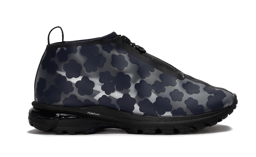 snekers transparentes à fleurs et à zip cecilie bahnsen x asics