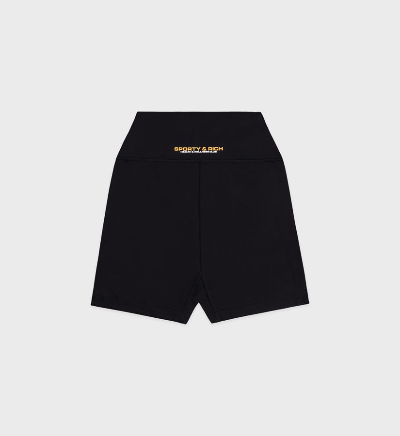 short cycliste noir sporty and rich
