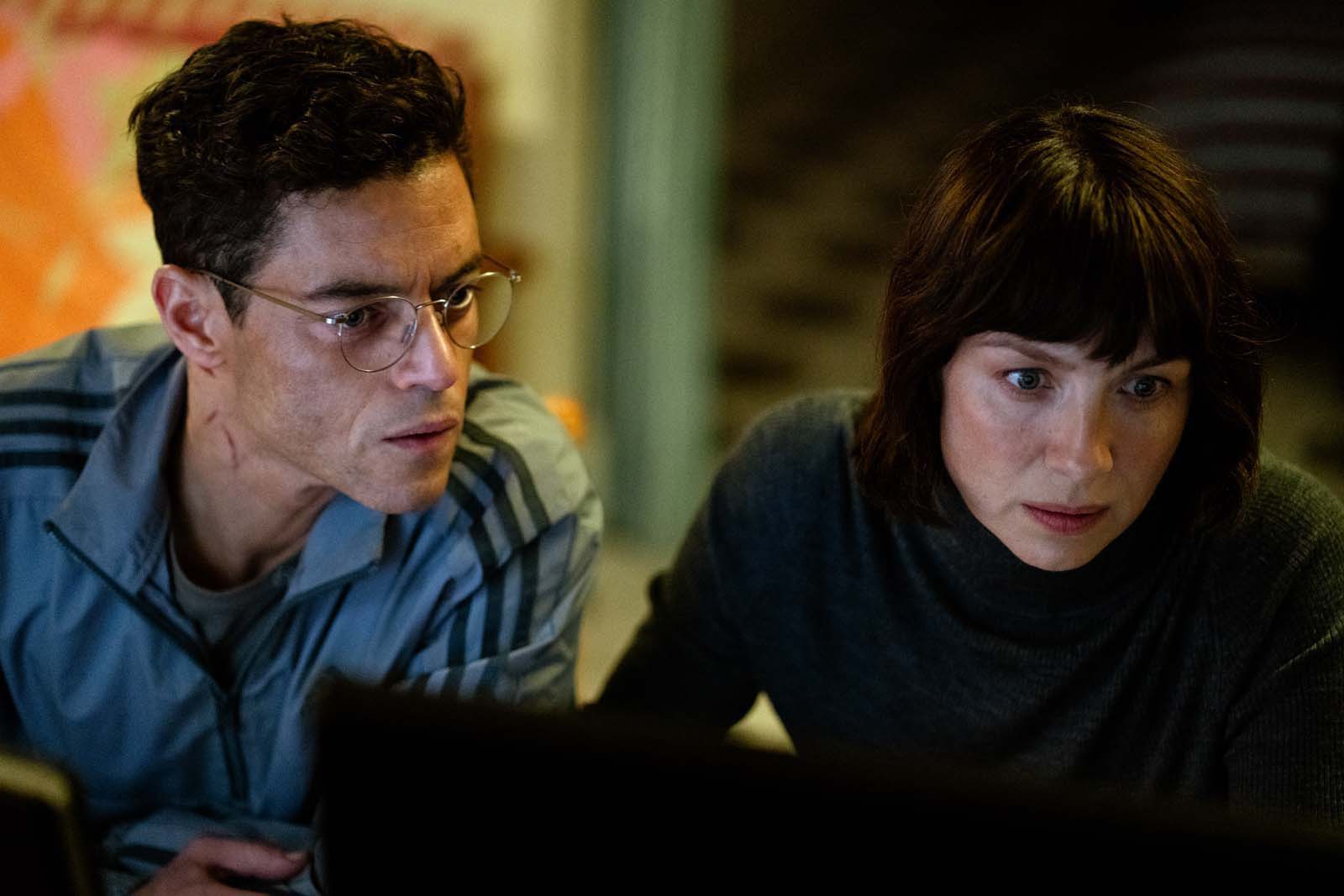 Rami Malek and Caitríona Balfe in The Amateur © 20th Century Studios. All Rights Reserved.