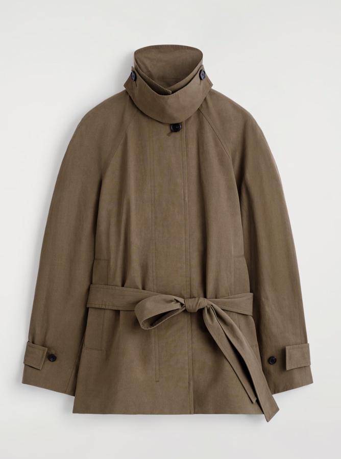 trench court tendance en coton cos
