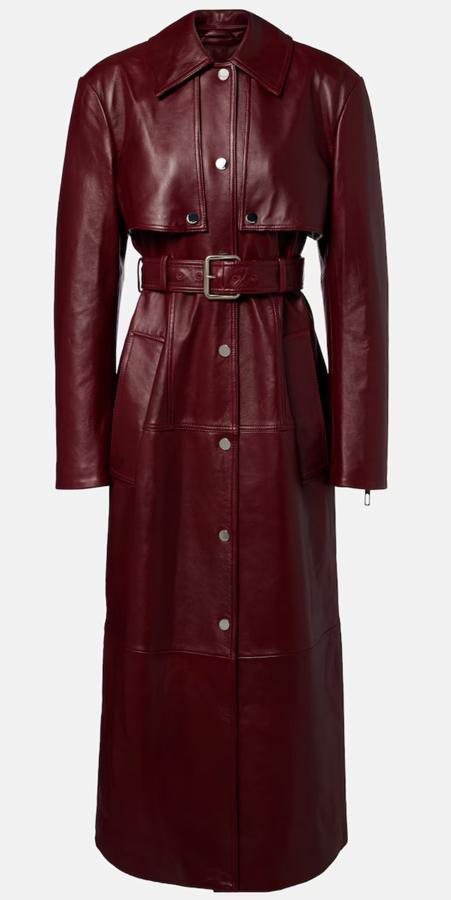 trench tendance en cuir sportmax