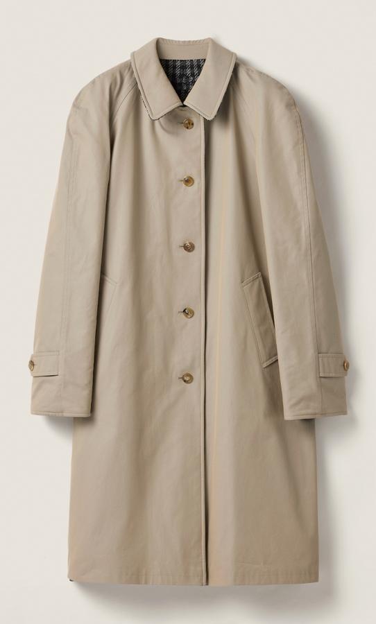 trench tendance en coton miu miu