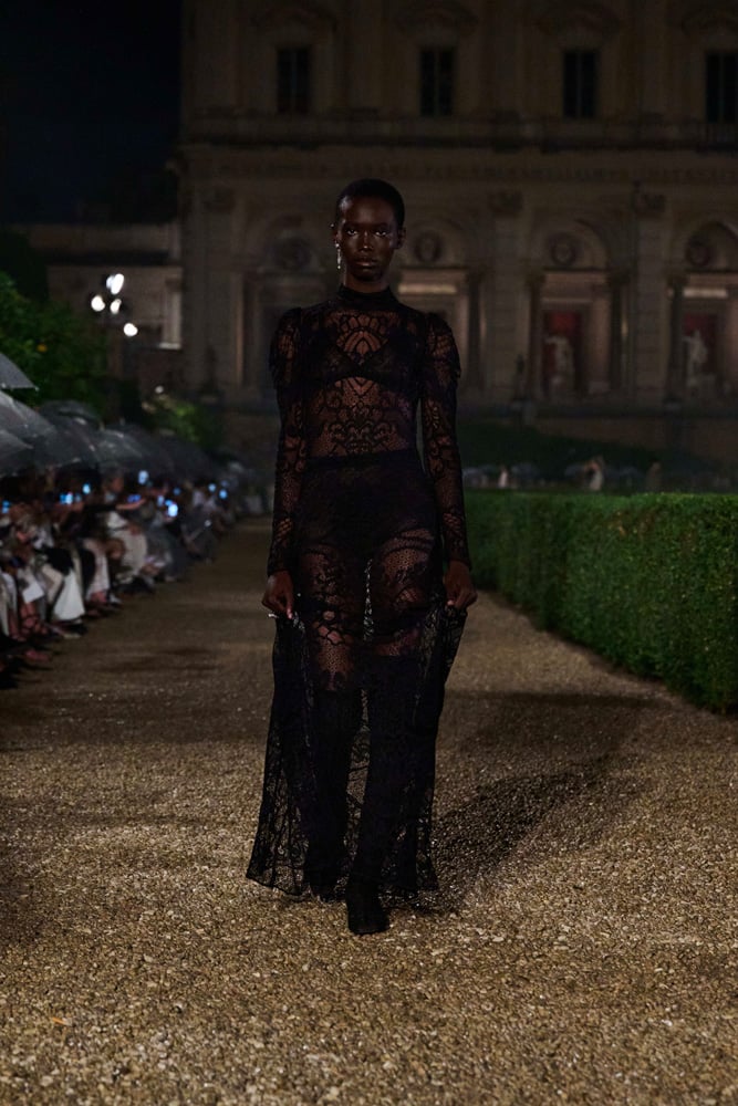 Dior Cruise 2026 black, see-through dress