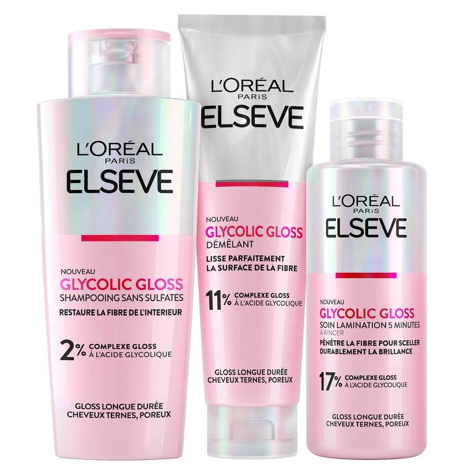routine glass hair de L'oréal Glycolic Gloss