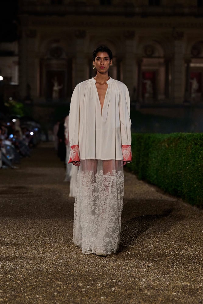 Blouse and see-through skirt by Maria Grazia Chiuri