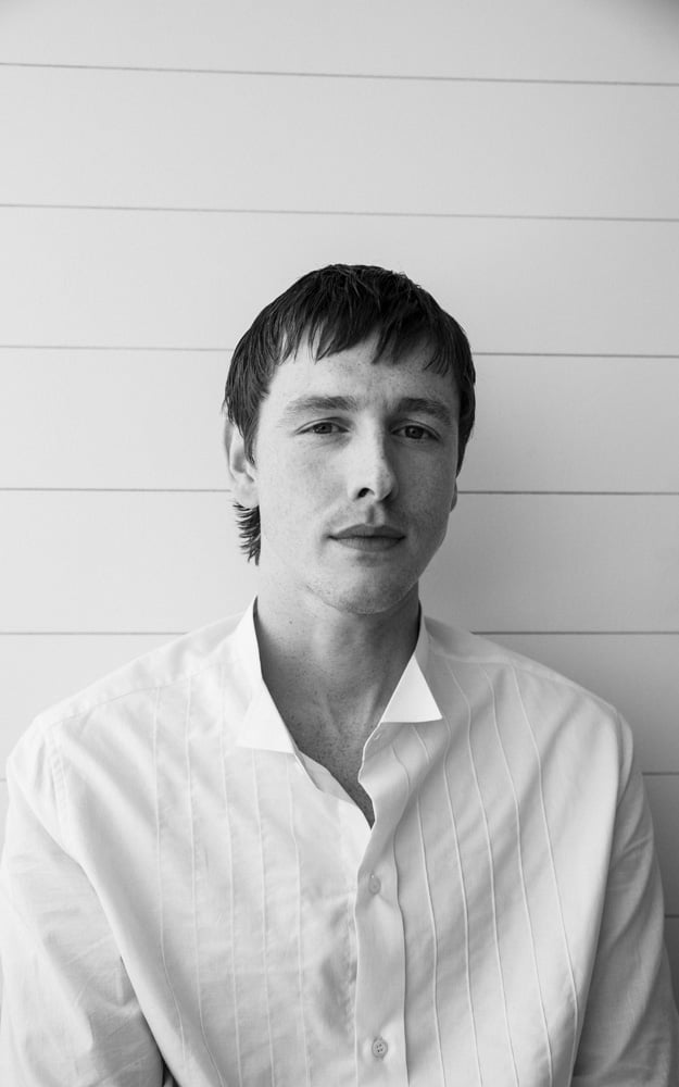 Harris Dickson photographié par Nathan Merchadier.