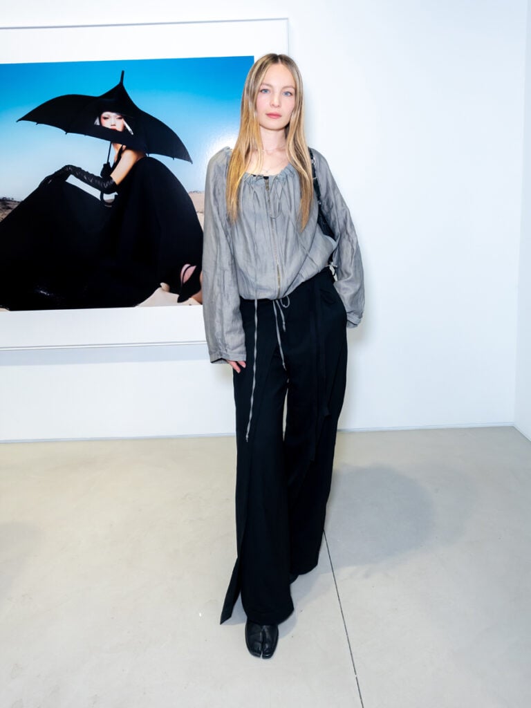 Diane Rouxel au vernissage de l'exposition Txema Yeste x Numéro