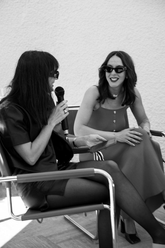 Giulietta Canzani Mora et Monia Chokri au déjeuner Maje Supporting Women in Cinema.