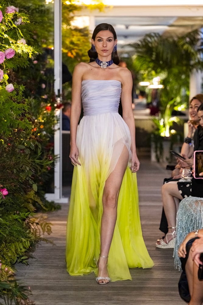 robe bustier peinte à la main