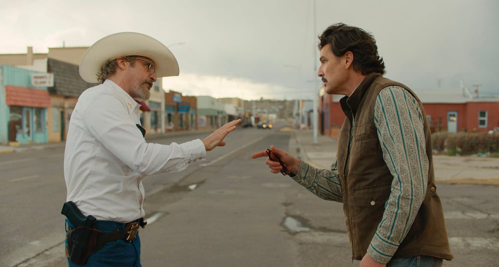 Joaquin Phoenix and Pédro Pascal in Eddington, in competition at the 2025 Cannes Film Festival