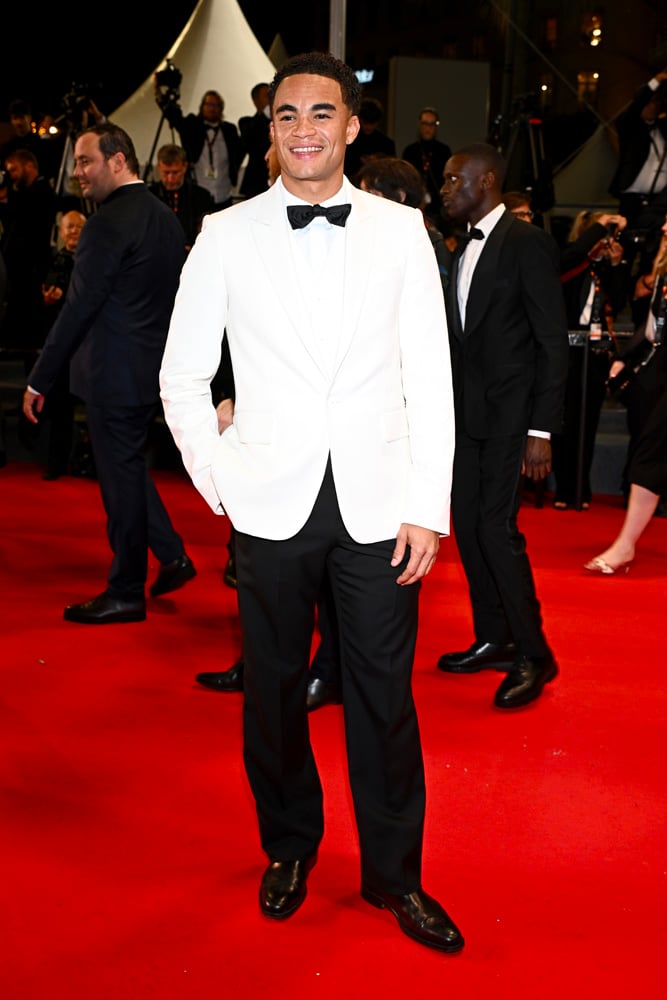 Théo Christine en Louis Vuitton pour le film de Julia Ducournau à Cannes 2025.