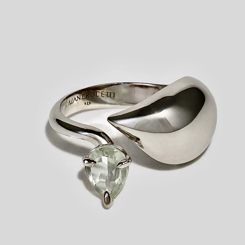bague alan crocetti en argent et améthyste